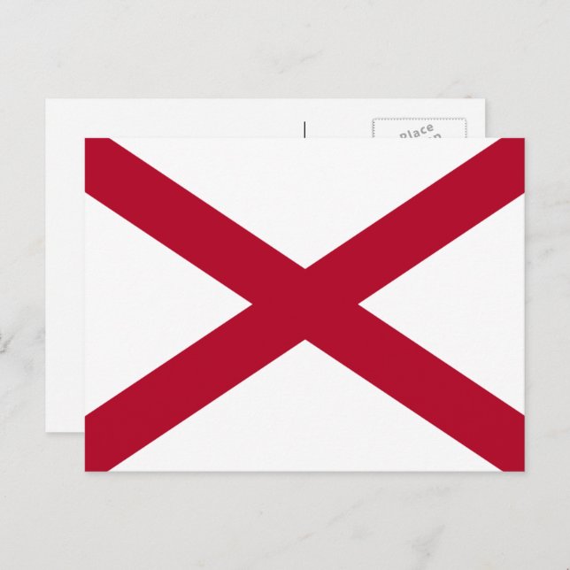 Postal Bandera de Alabama, Bandera de Alabama (Anverso / Reverso)