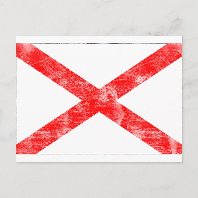 Postal Bandera de Alabama (con problemas) (Anverso)