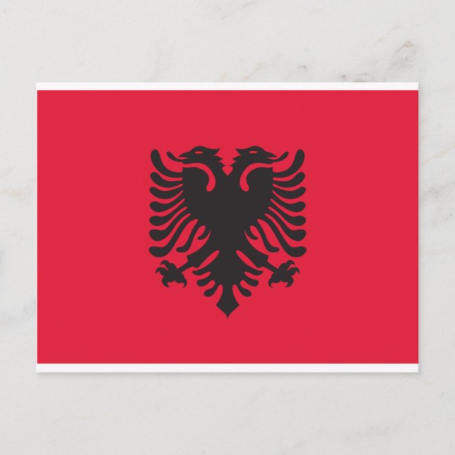 Postal Bandera de Albania (Anverso)