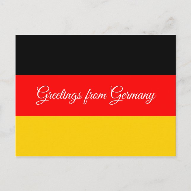 Postal Bandera de Alemania (Anverso)