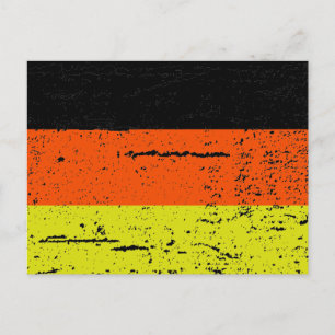 POSTAL BANDERA DE ALEMANIA