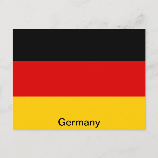 Postal Bandera de Alemania (Anverso)