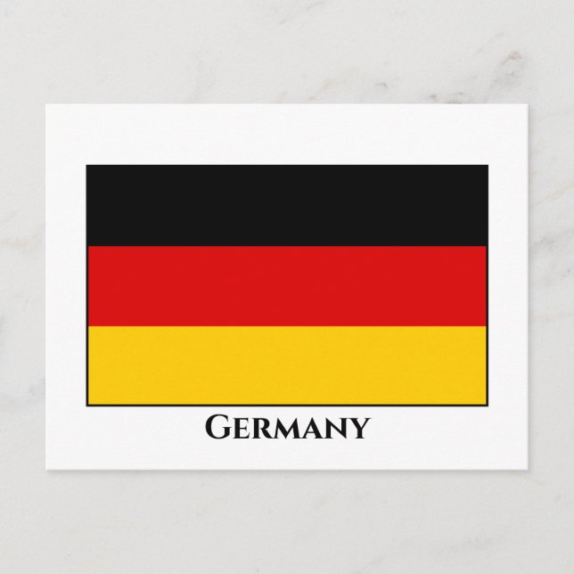 Postal Bandera de Alemania (alemana) (Anverso)