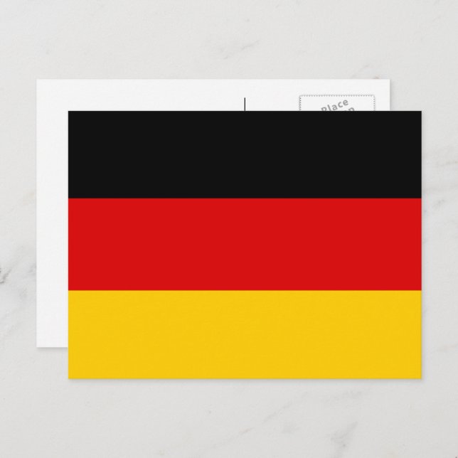 Postal Bandera de Alemania, Bandera de Alemania (Anverso / Reverso)