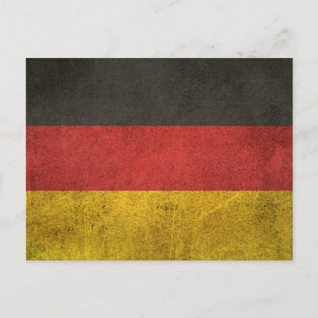 Postal Bandera de Alemania en peligro de extinción (Anverso)