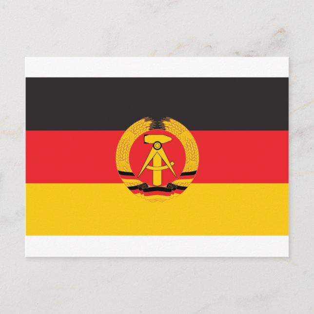 Postal Bandera de Alemania Oriental (Anverso)