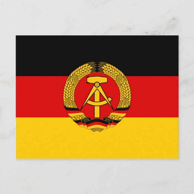 Postal Bandera de Alemania Oriental (Anverso)