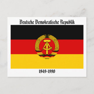 Postal Bandera de Alemania Oriental
