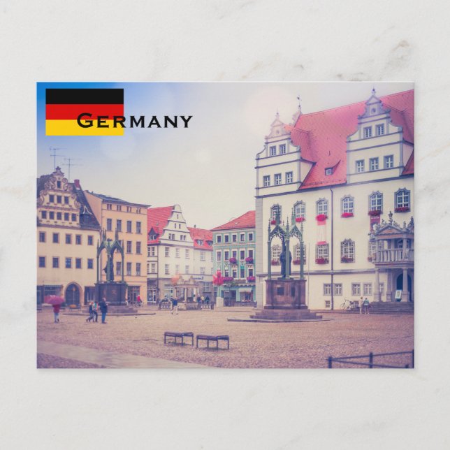 Postal Bandera de Alemania Turismo (Anverso)