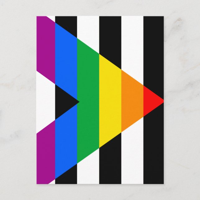 Postal Bandera de aliado LGBTQ+ (Anverso)