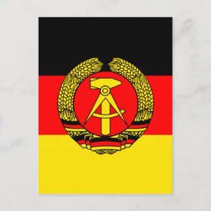 Postal Bandera de alta calidad de Alemania del Este
