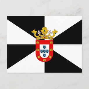 Postal Bandera de alta calidad de Ceuta