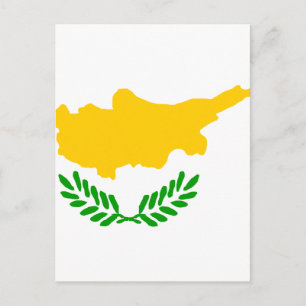 Postal Bandera de alta calidad de Chipre