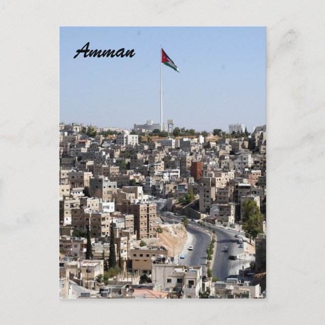 Postal bandera de amman (Anverso)