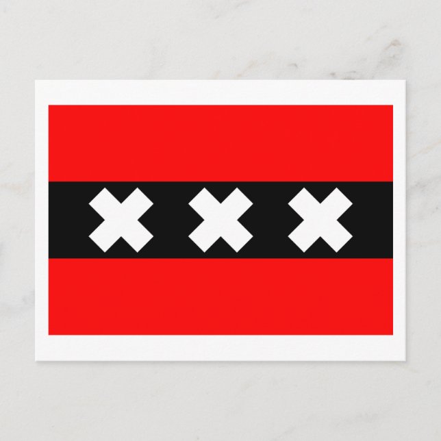 Postal Bandera de Ámsterdam (Anverso)