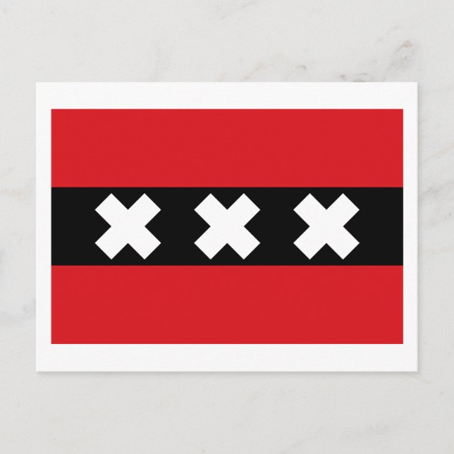 Postal Bandera de Ámsterdam (Anverso)