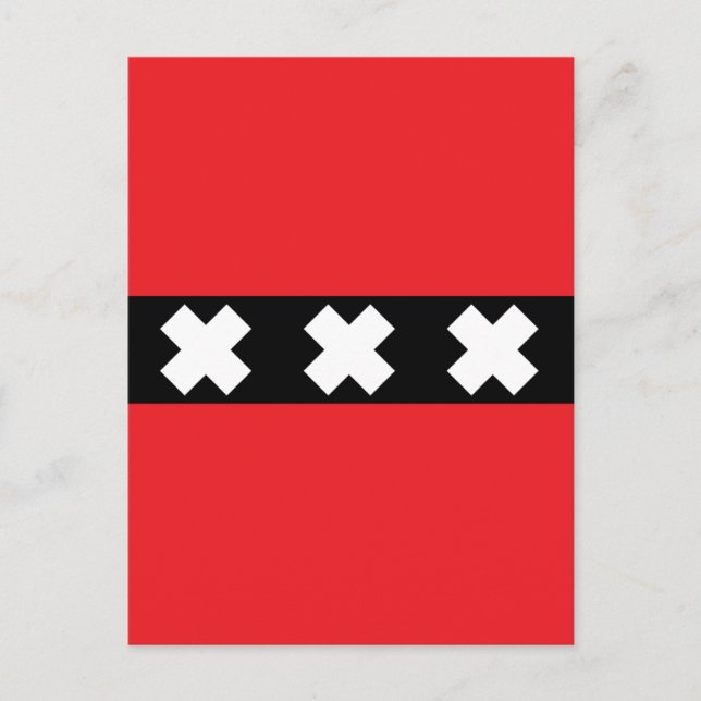 Postal Bandera de Ámsterdam (Anverso)
