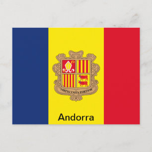 Postal Bandera de Andorra