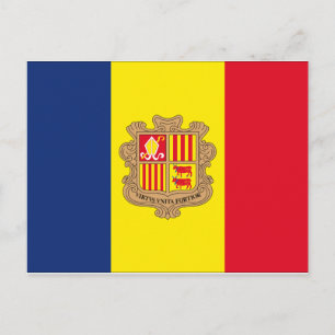 Postal Bandera de Andorra