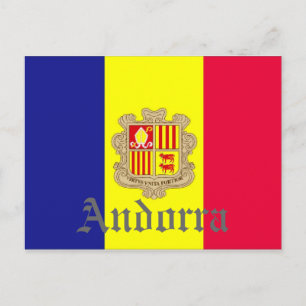 Postal Bandera de Andorra