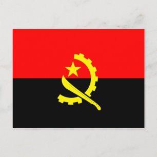 Postal Bandera de Angola