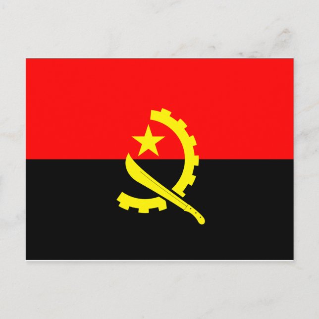 Postal Bandera de Angola (Anverso)