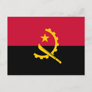 Postal Bandera de Angola