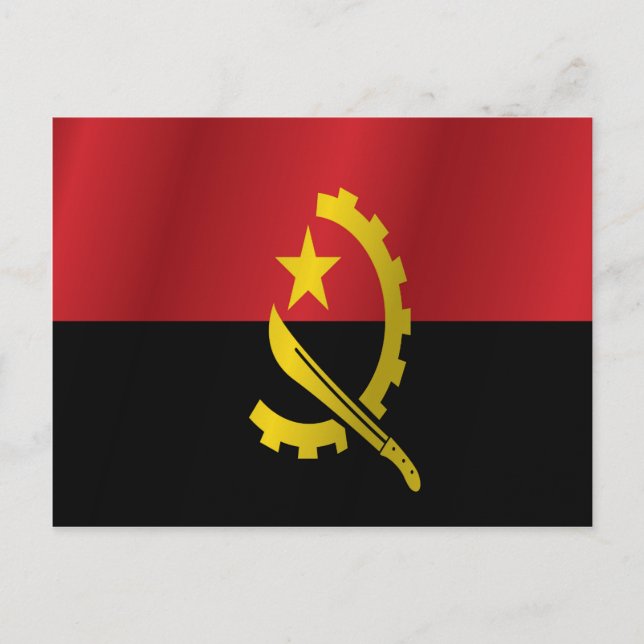 Postal Bandera de Angola (Anverso)