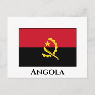 Postal Bandera de Angola