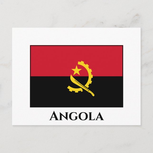 Postal Bandera de Angola (Anverso)