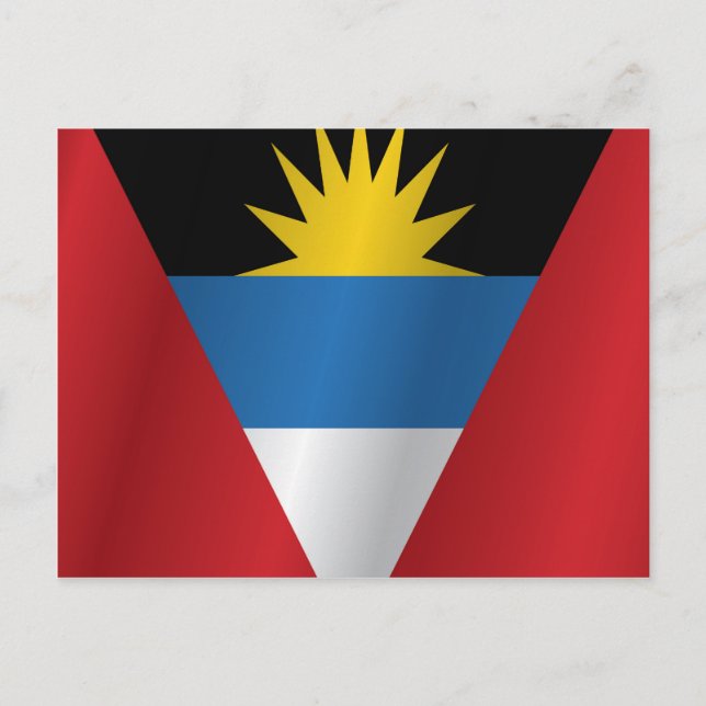 Postal Bandera de Antigua y Barbuda (Anverso)
