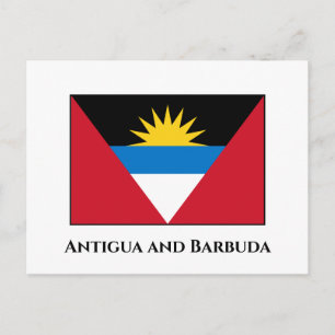 Postal Bandera de Antigua y Barbuda
