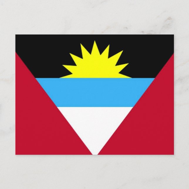 Postal Bandera de Antigua y Barbuda (Anverso)