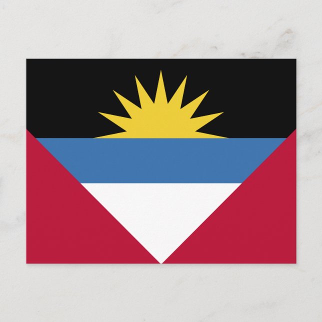 Postal Bandera de Antigua y Barbuda (Anverso)