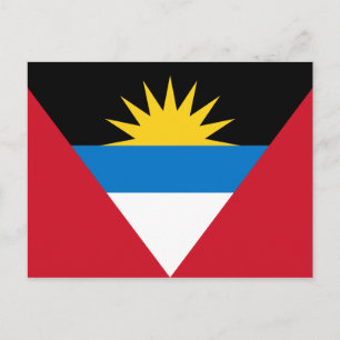 Postal Bandera de Antigua y Barbuda