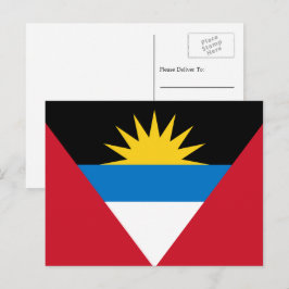 Postal Bandera de Antigua y Barbuda, Antigua Barbudan