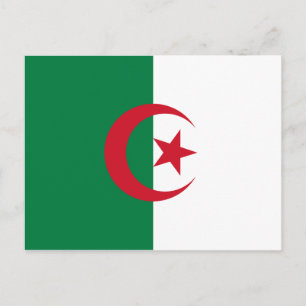 POSTAL BANDERA DE ARGELIA