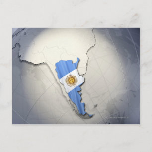 Postal Bandera de Argentina