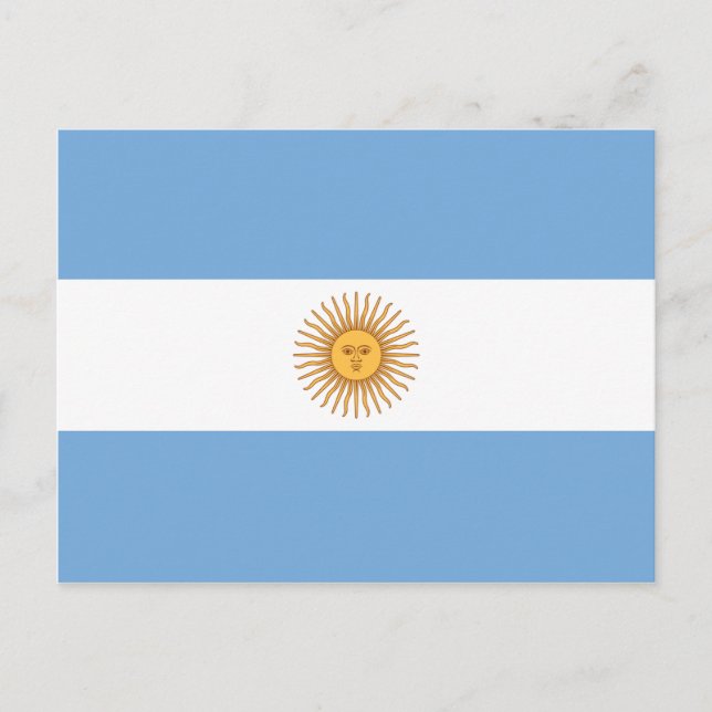 Postal Bandera de Argentina (Anverso)