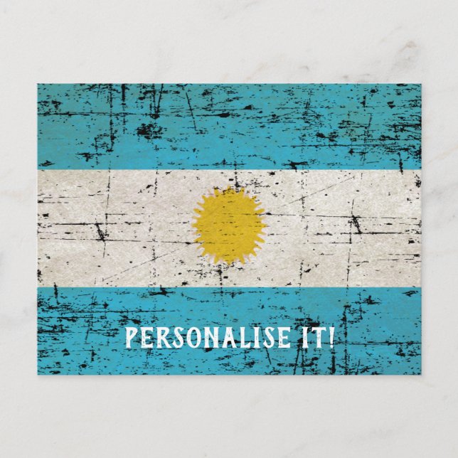 Postal Bandera de Argentina (Anverso)