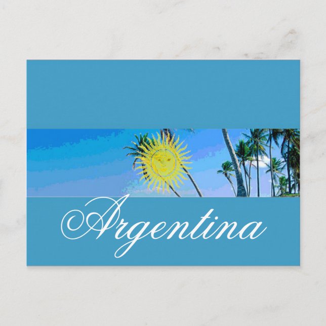 Postal Bandera de Argentina (Anverso)