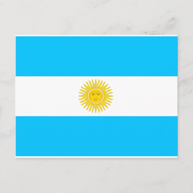 Postal Bandera de Argentina (Anverso)