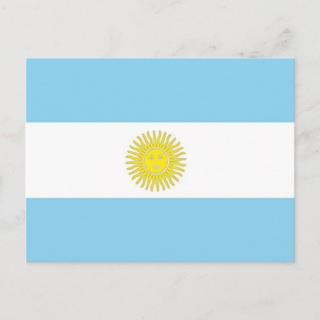 Postal Bandera de Argentina (Anverso)