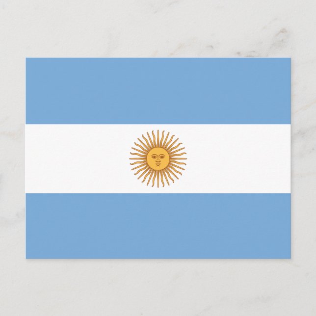 Postal Bandera de Argentina (Anverso)