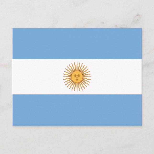 Postal Bandera de Argentina (Anverso)