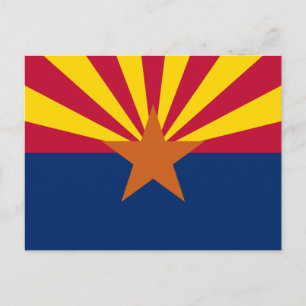 Postal Bandera de Arizona