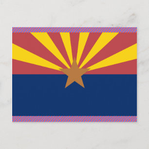Postal Bandera de Arizona