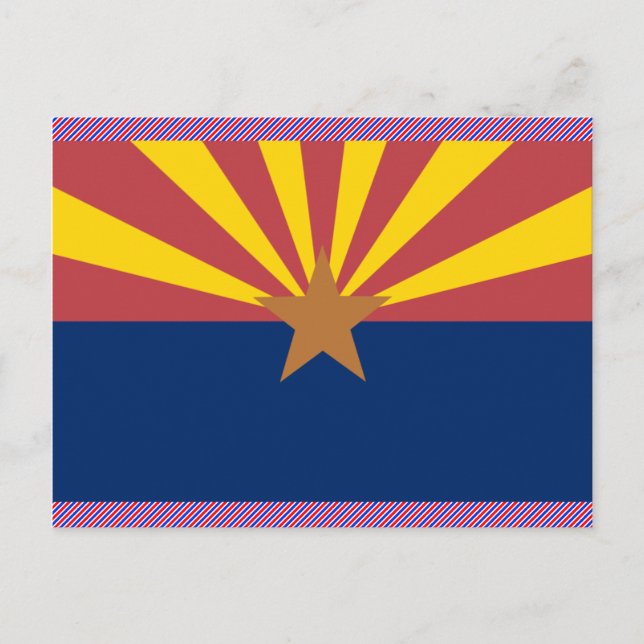 Postal Bandera de Arizona (Anverso)