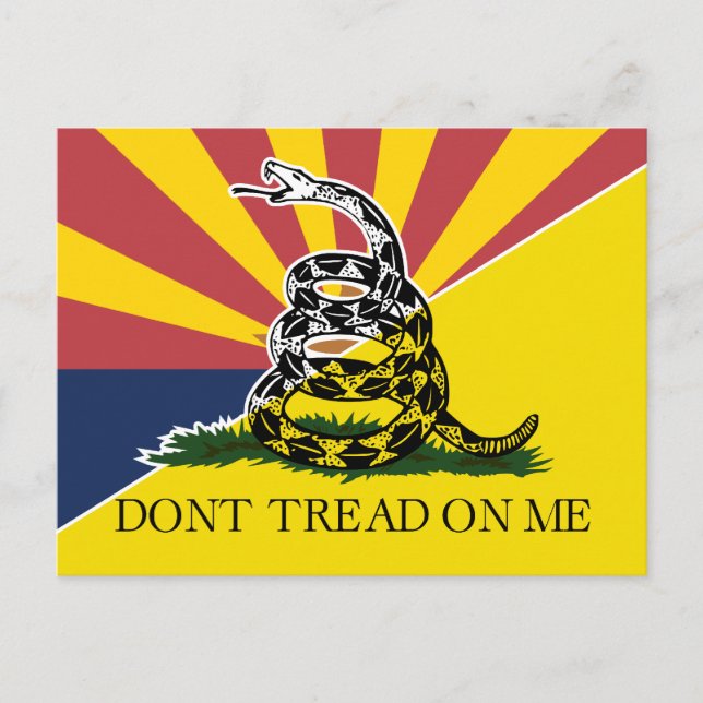 Postal Bandera de Arizona y Gadsden (Anverso)