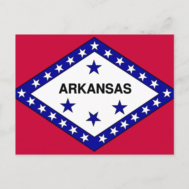 Postal Bandera de Arkansas (Anverso)